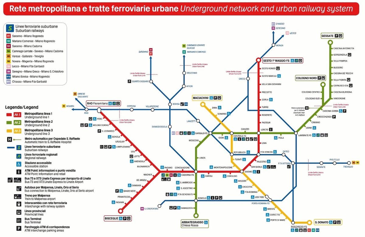 milan dopravní mapa