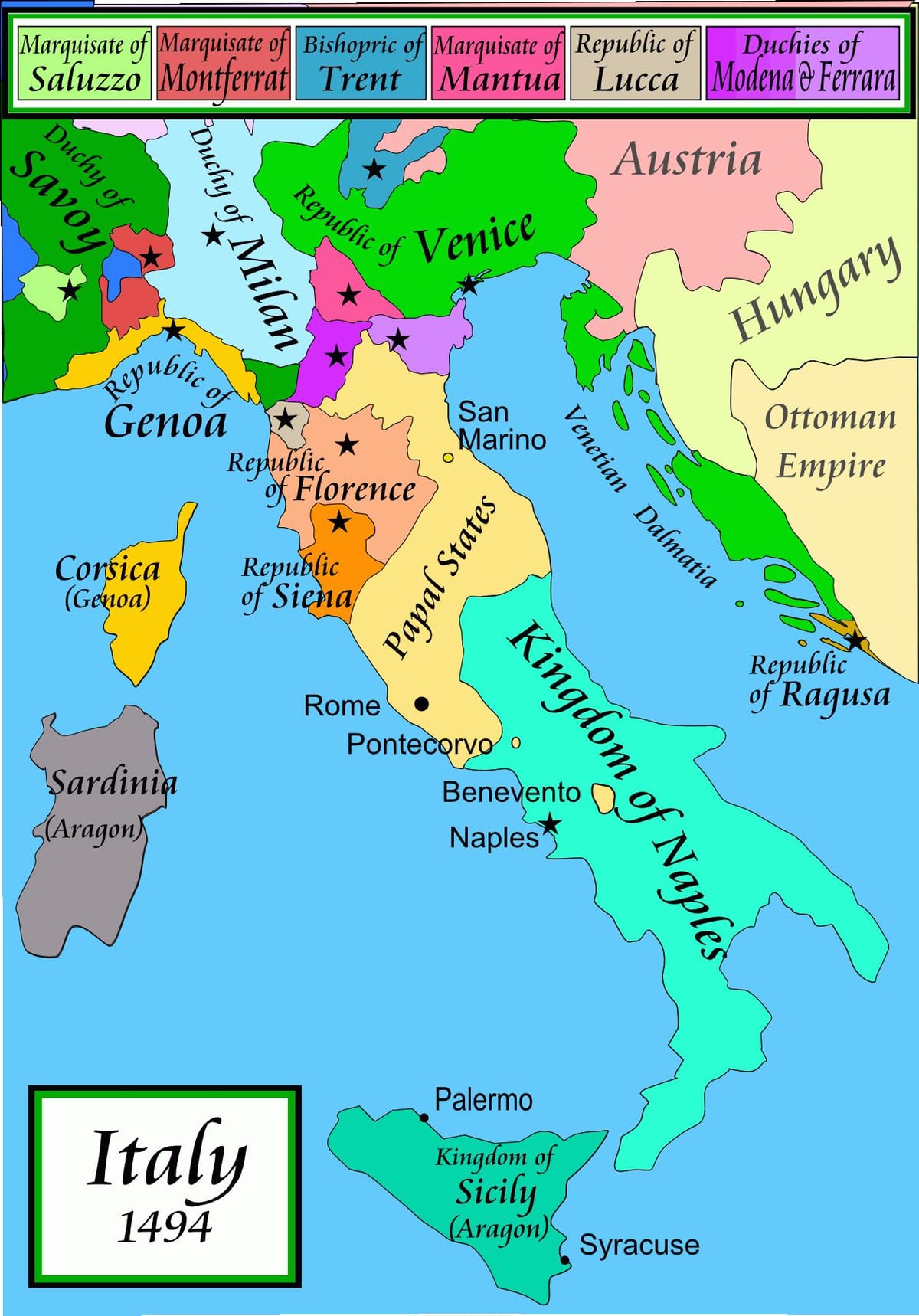 mapa vévodství