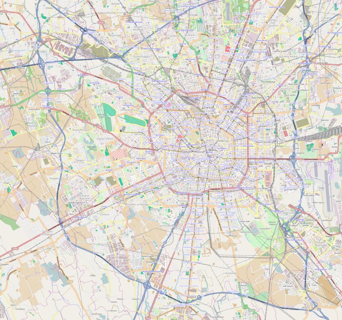 mapa vlakového nádraží milano rogoredo