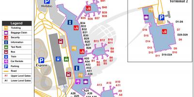 Mapa malpensa terminál 2