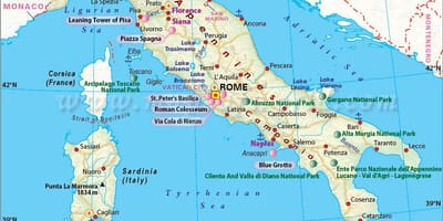 Mapa milána a okolí