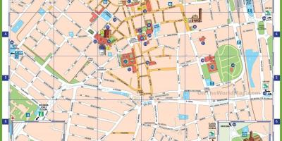 Milán itálie atrakce mapa