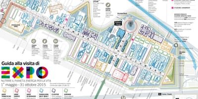 Mapa milan expo