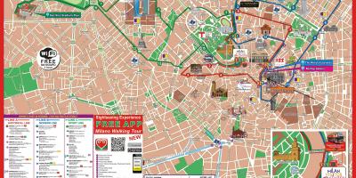 Milan hop on hop off mapa trasy