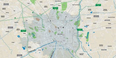 Mapa milána kanály 