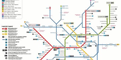Milan dopravní mapa