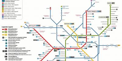 Milan dopravní mapa