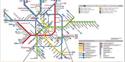 Milánské vlakové nádraží mapě
