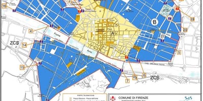 Mapa milána ztl zóny