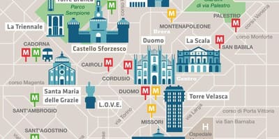 Milan cadorna station mapě