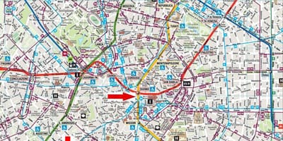 Milan navigli mapě